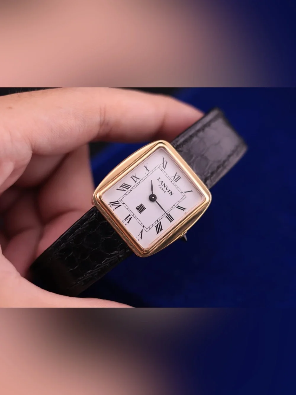 Vintage 1980s Lanvin Paris Unisex Watch, Manual Winding